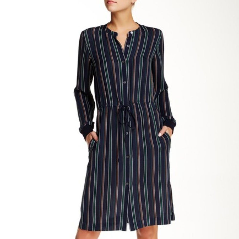 Theory Stellira Letterman Silk Dress size S